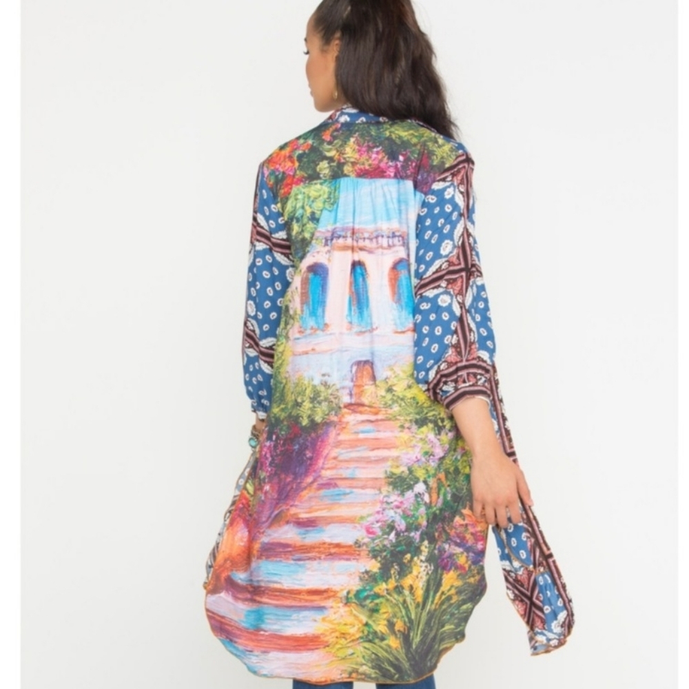 ARATTA Blue To The Shores Of Tripoli Shirt Dress